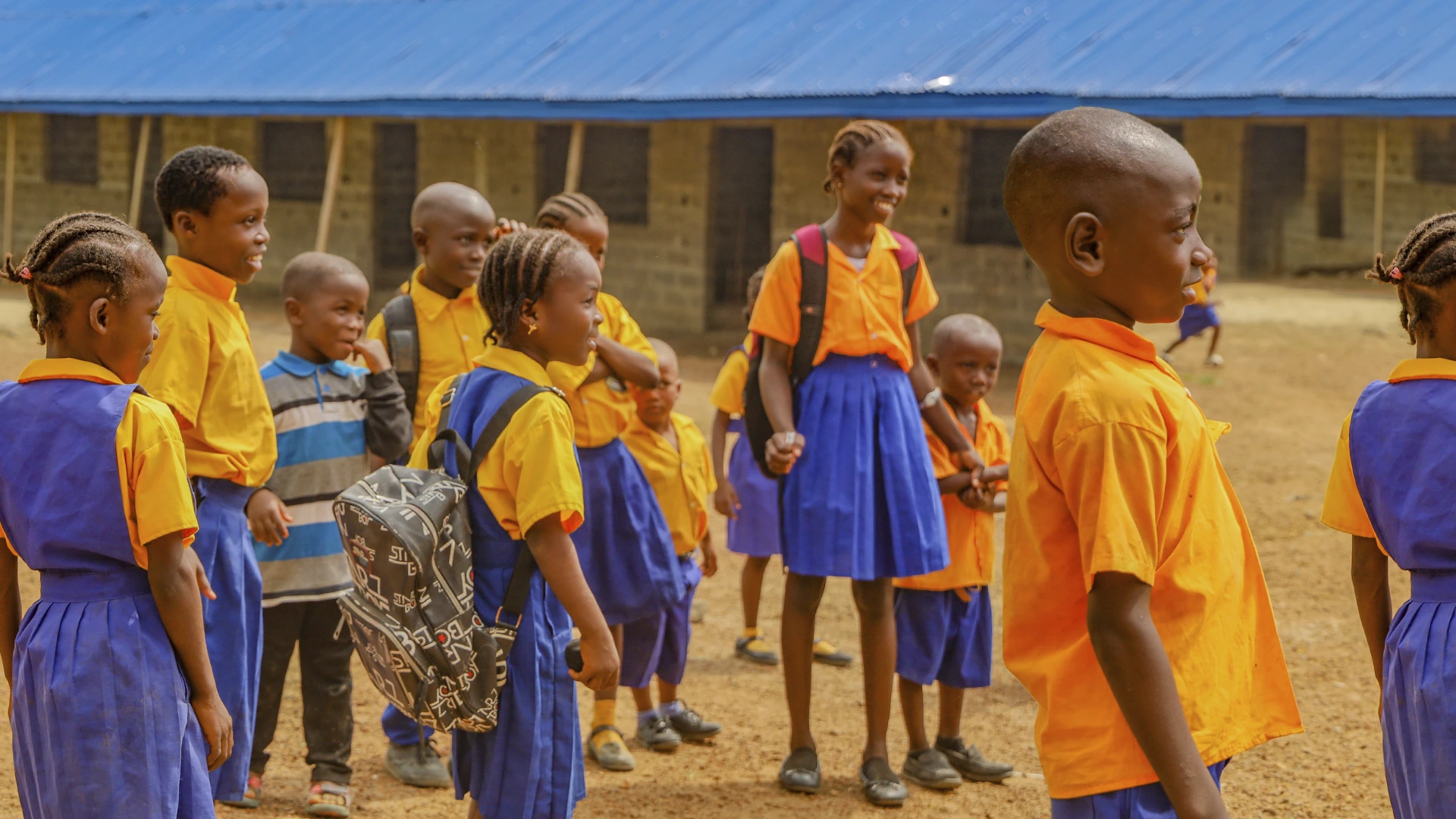 Kids in Africa going to school